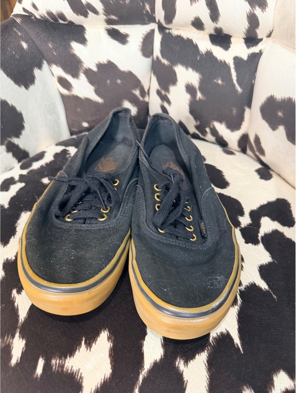 Vans Classic Black Canvas Sneakers Size Men's 9